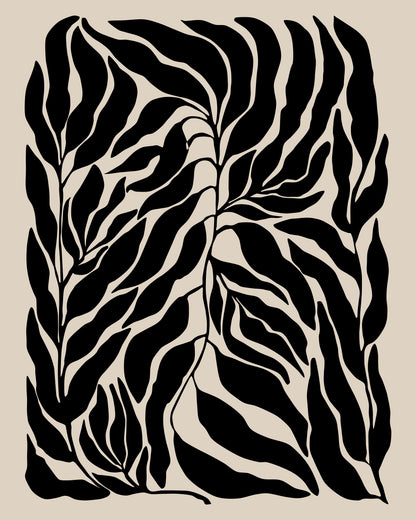 Black Leaf Silhouettes