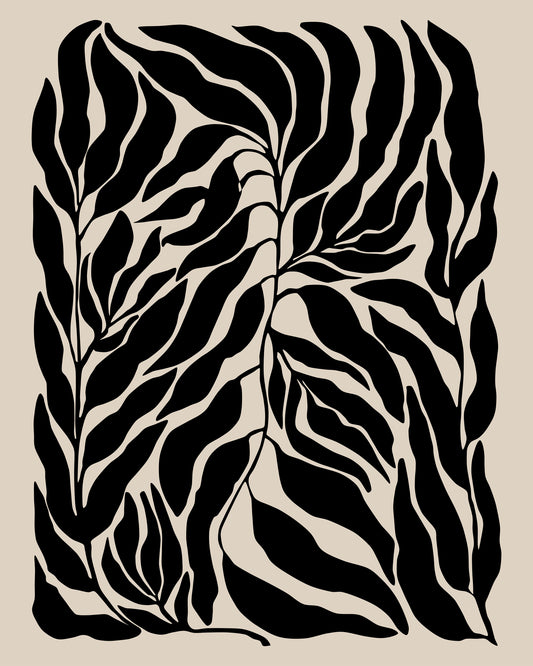 Black Leaf Silhouettes