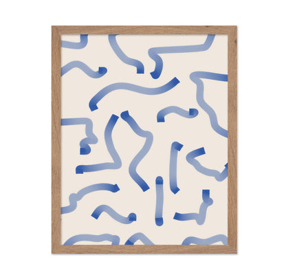 Blue Meandering Paths