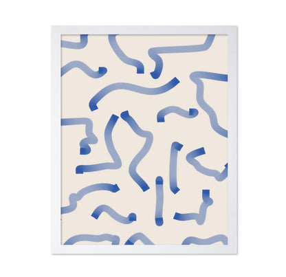 Blue Meandering Paths