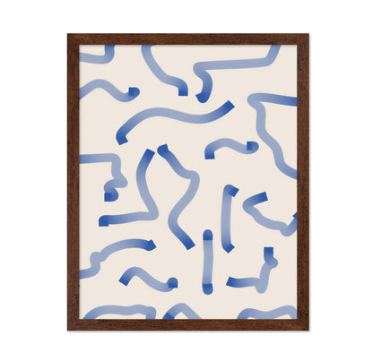 Blue Meandering Paths