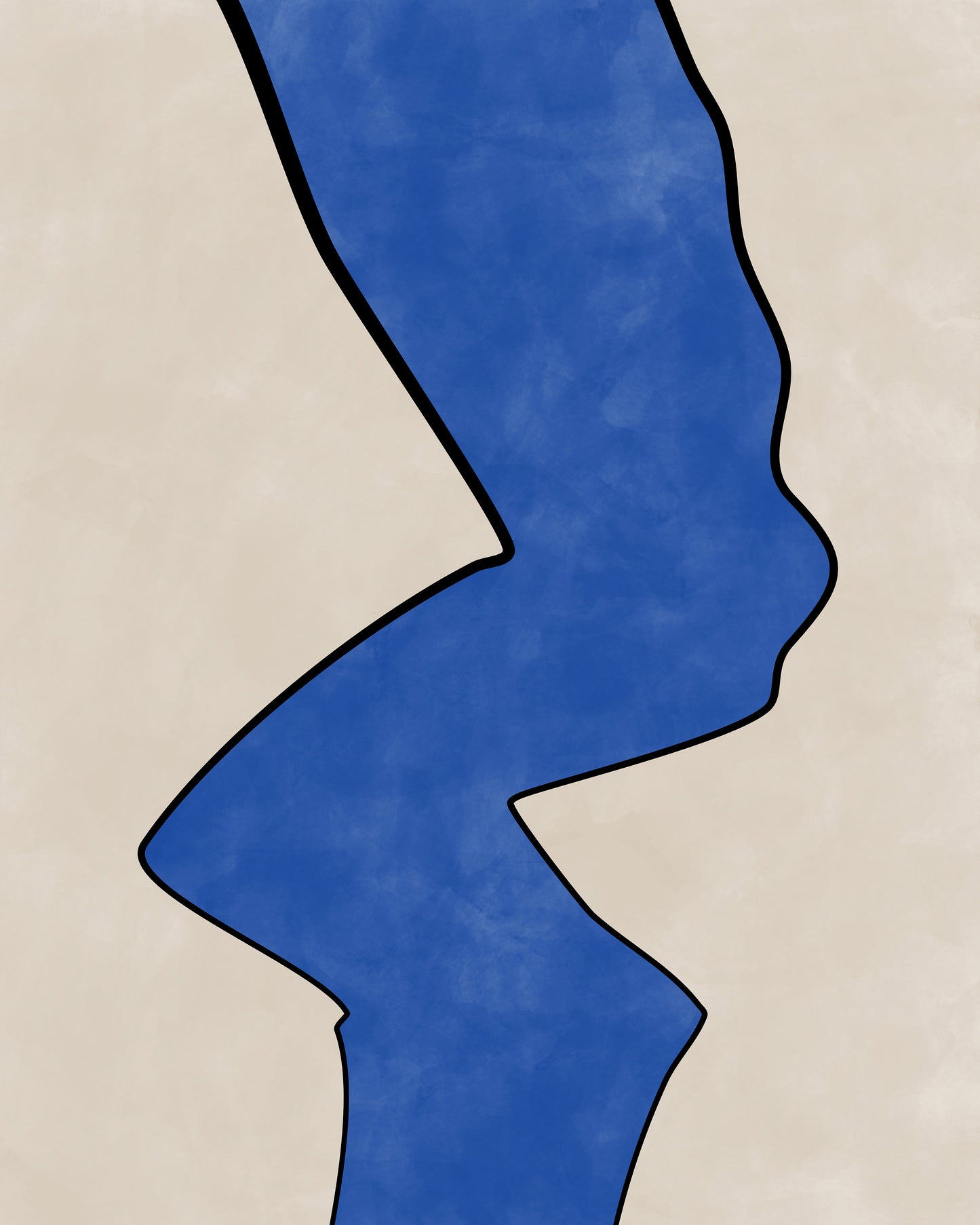 Bold Blue Contour