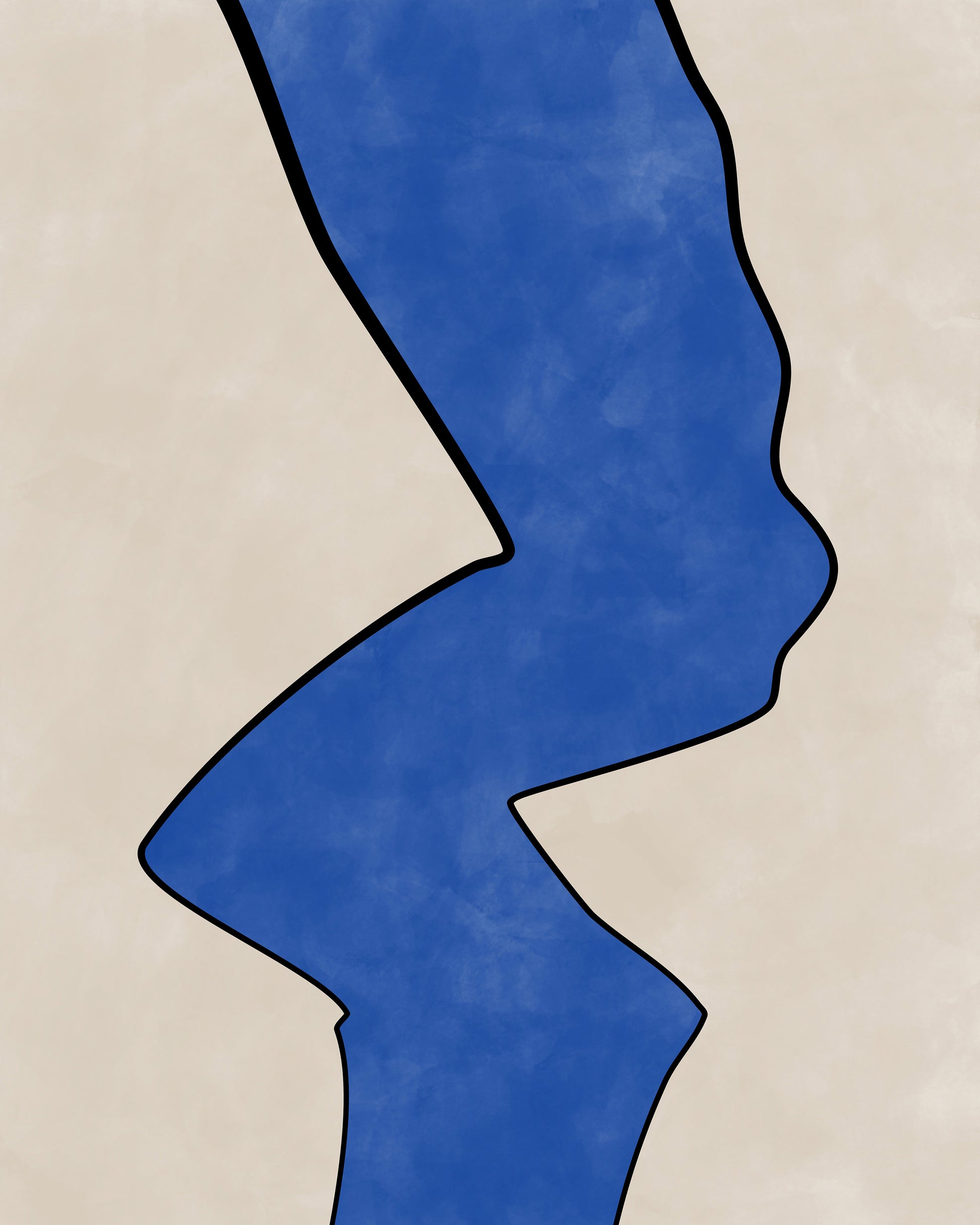 Bold Blue Contour