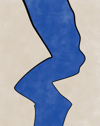 Bold Blue Contour