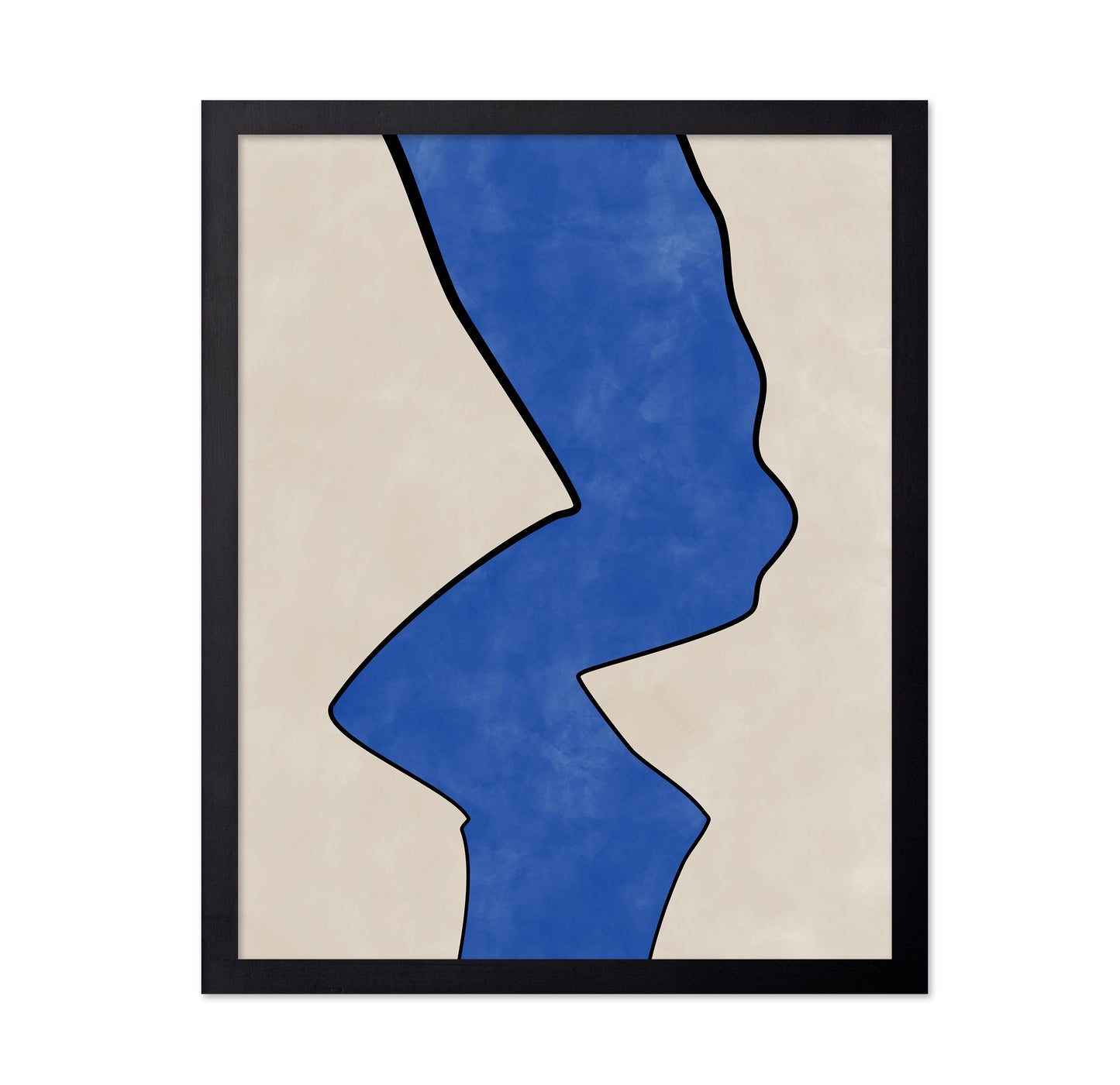 Bold Blue Contour