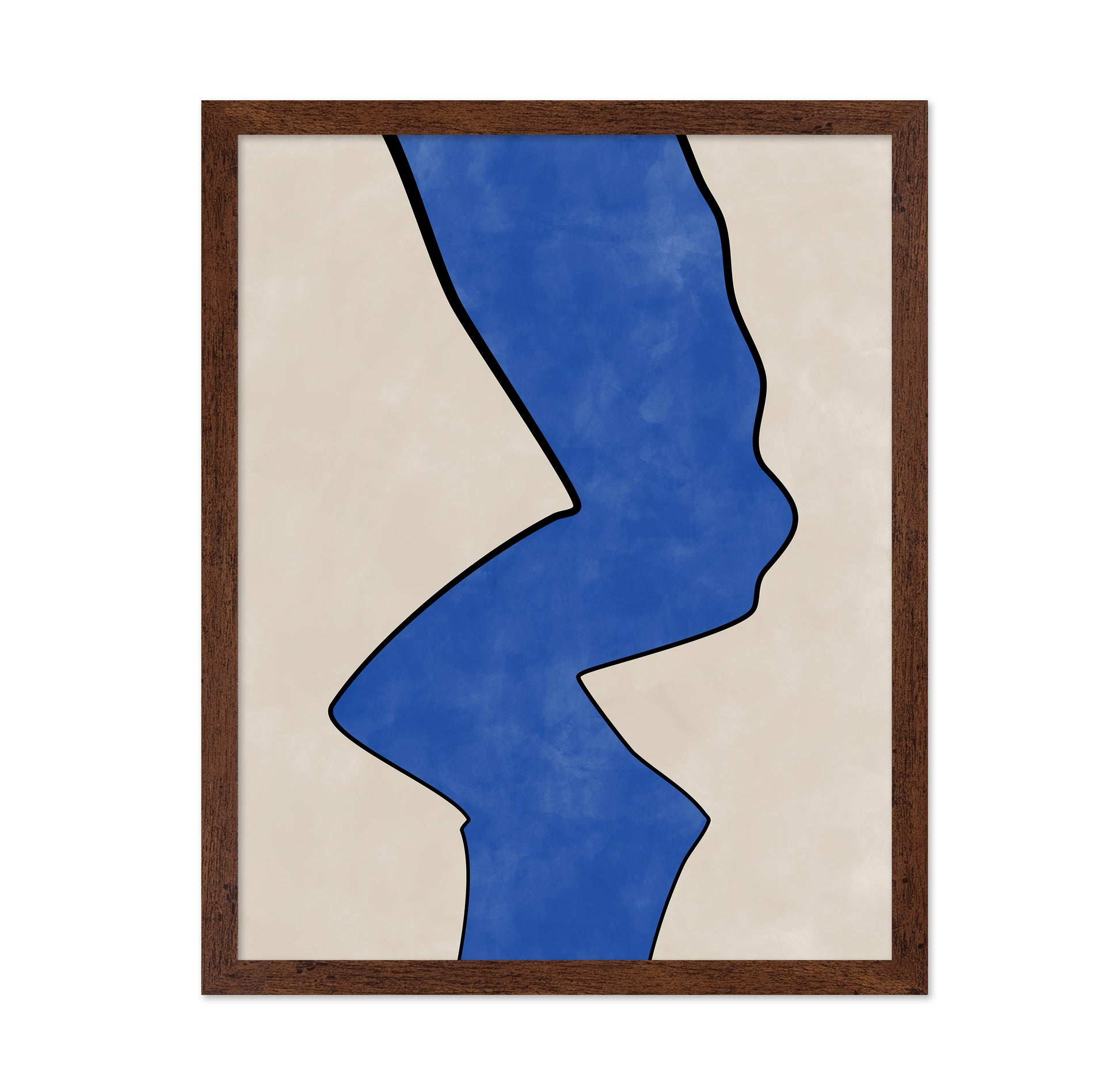 Bold Blue Contour