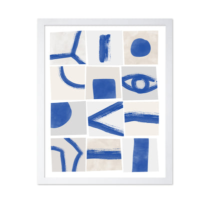 Minimalist Blue Brushstrokes