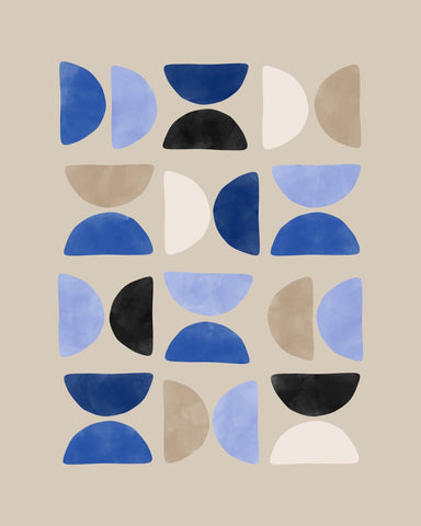 Geometric Shapes In A Minimalist Pattern