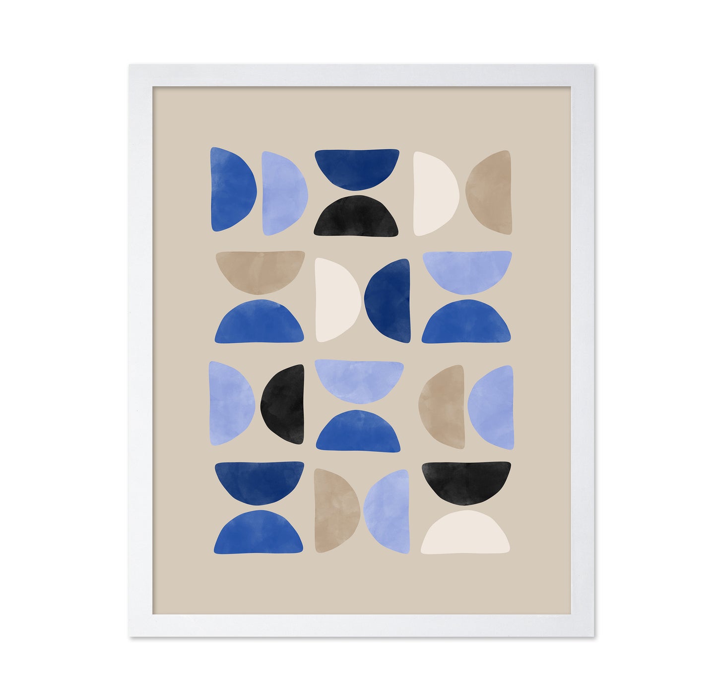Geometric Shapes In A Minimalist Pattern