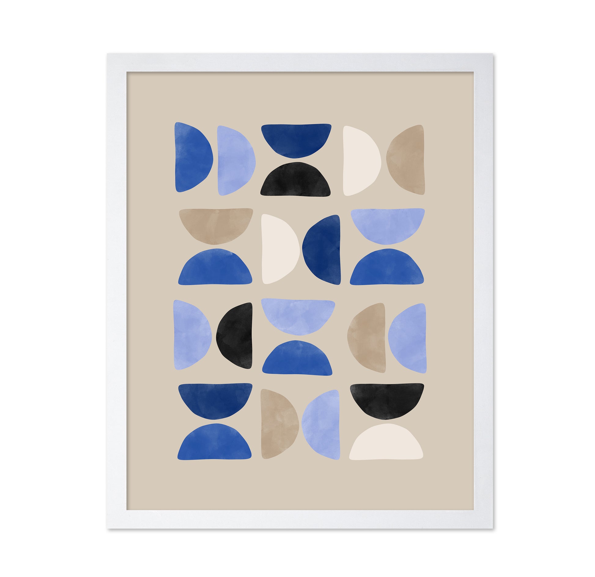 Geometric Shapes In A Minimalist Pattern