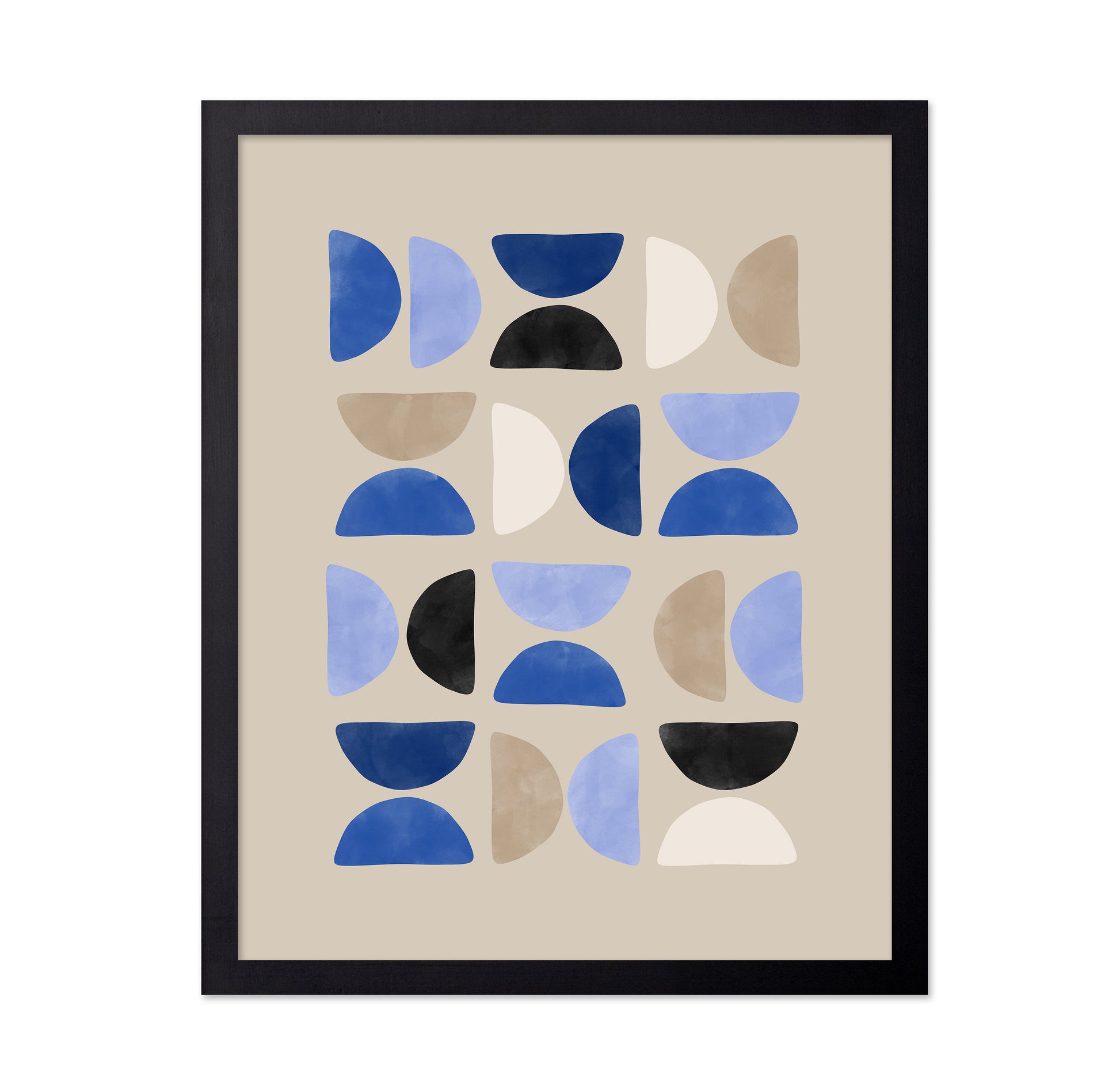 Geometric Shapes In A Minimalist Pattern