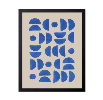 Geometric Semi Circles Pattern
