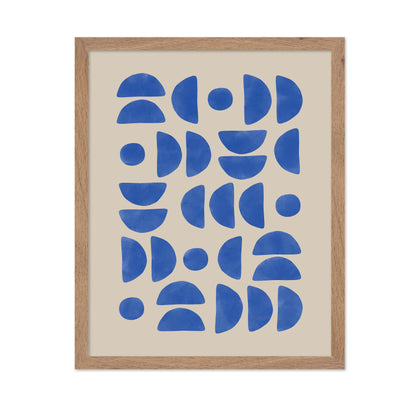 Geometric Semi Circles Pattern