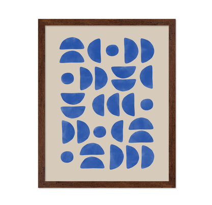 Geometric Semi Circles Pattern