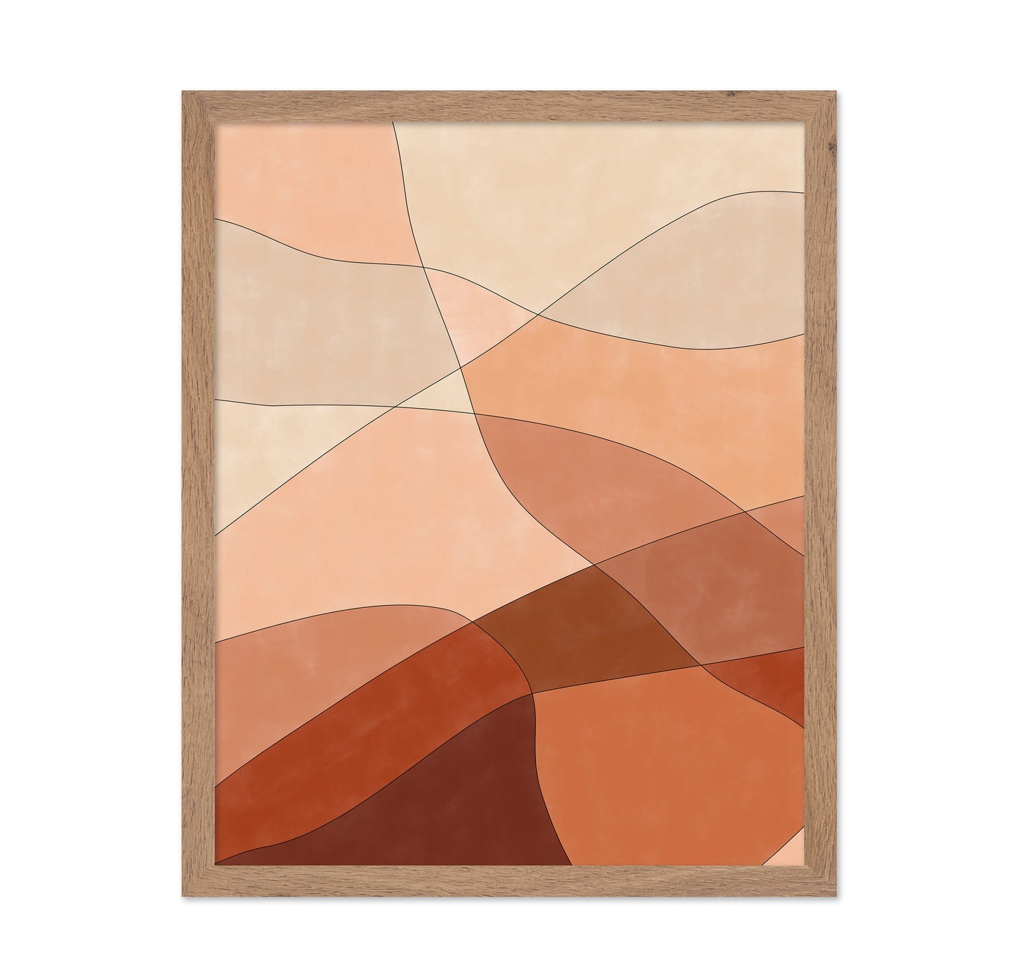 Flowing Lines And Warm Earth Tones