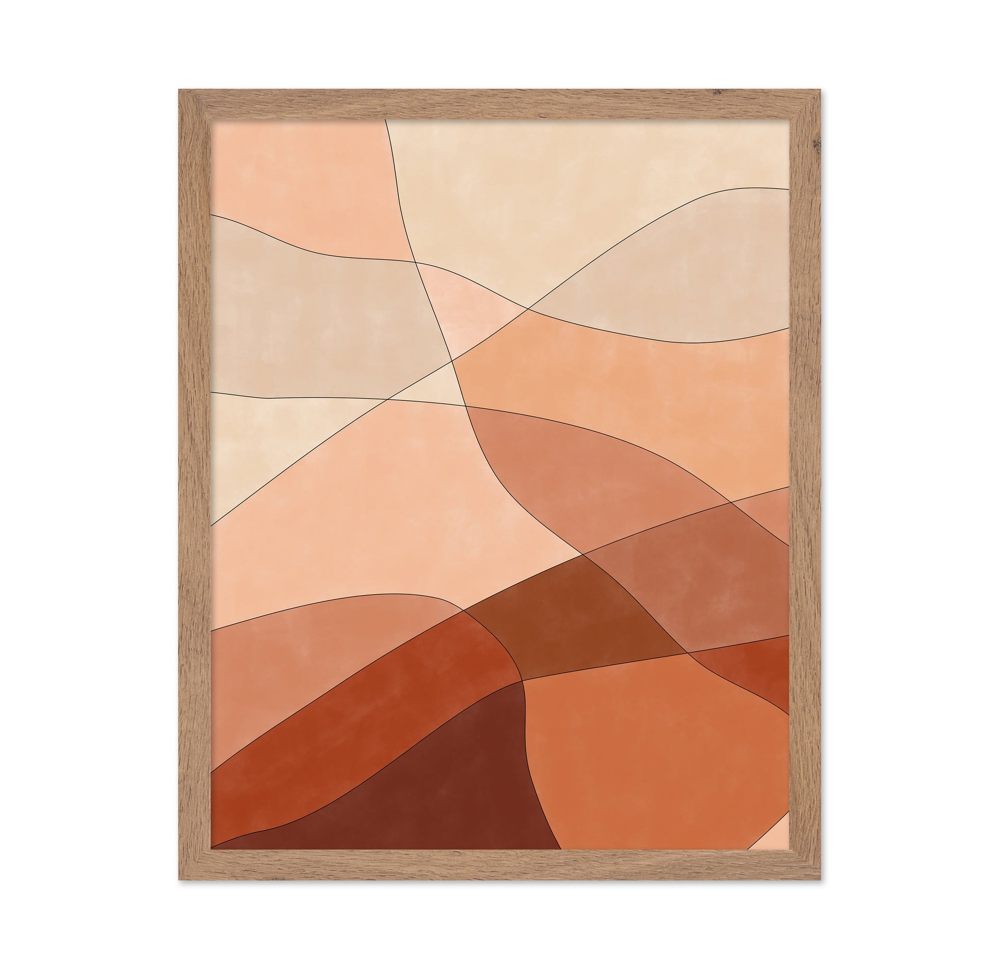 Flowing Lines And Warm Earth Tones