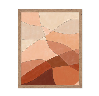 Flowing Lines And Warm Earth Tones