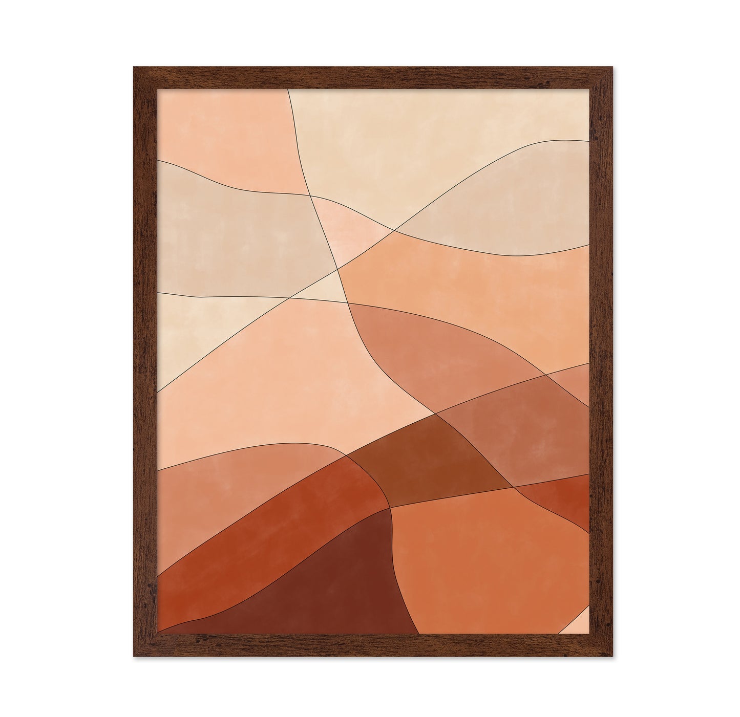 Flowing Lines And Warm Earth Tones