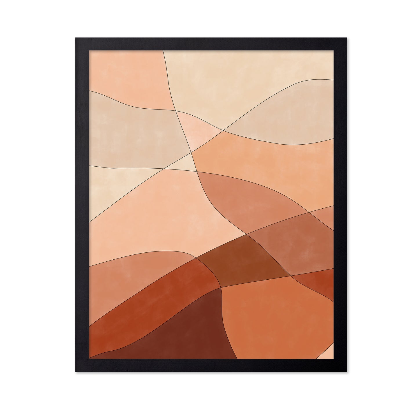 Flowing Lines And Warm Earth Tones