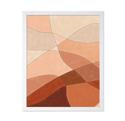 Flowing Lines And Warm Earth Tones