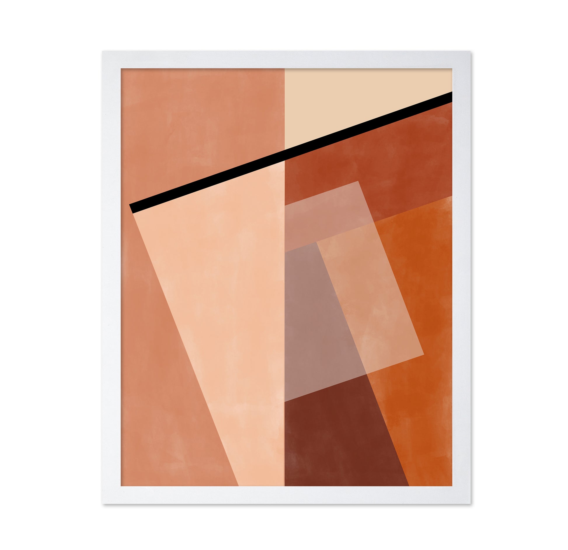 Geometric Shapes And Warm Earth Tones