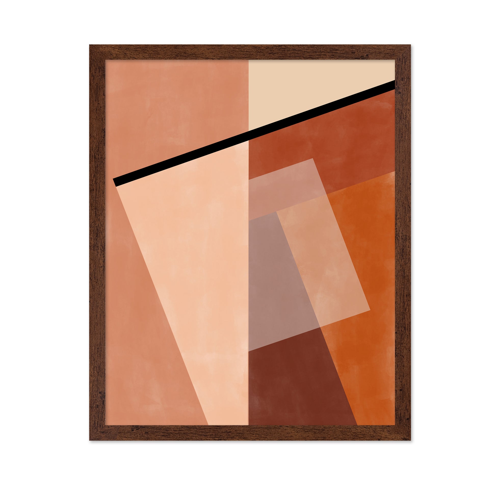 Geometric Shapes And Warm Earth Tones
