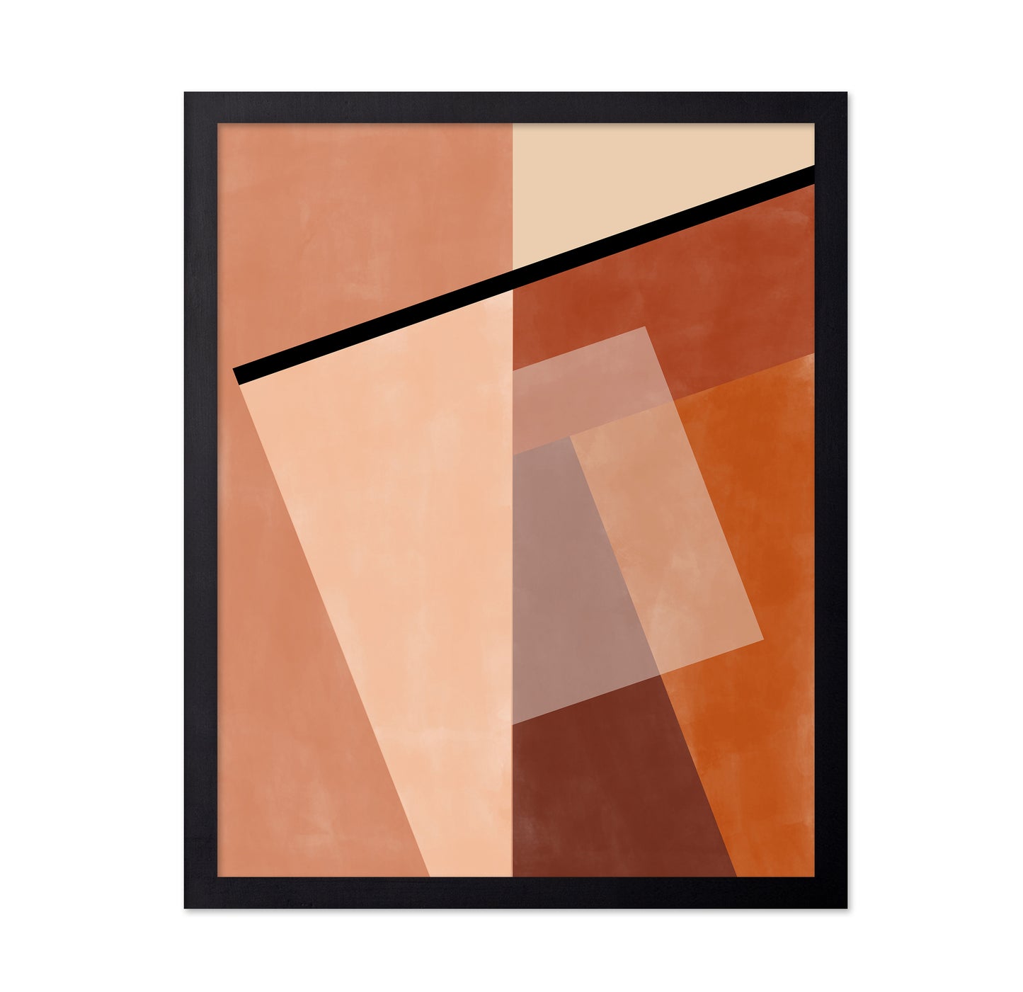 Geometric Shapes And Warm Earth Tones