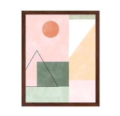 Pastel Tones With Minimalist Shapes