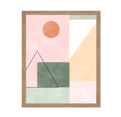 Pastel Tones With Minimalist Shapes
