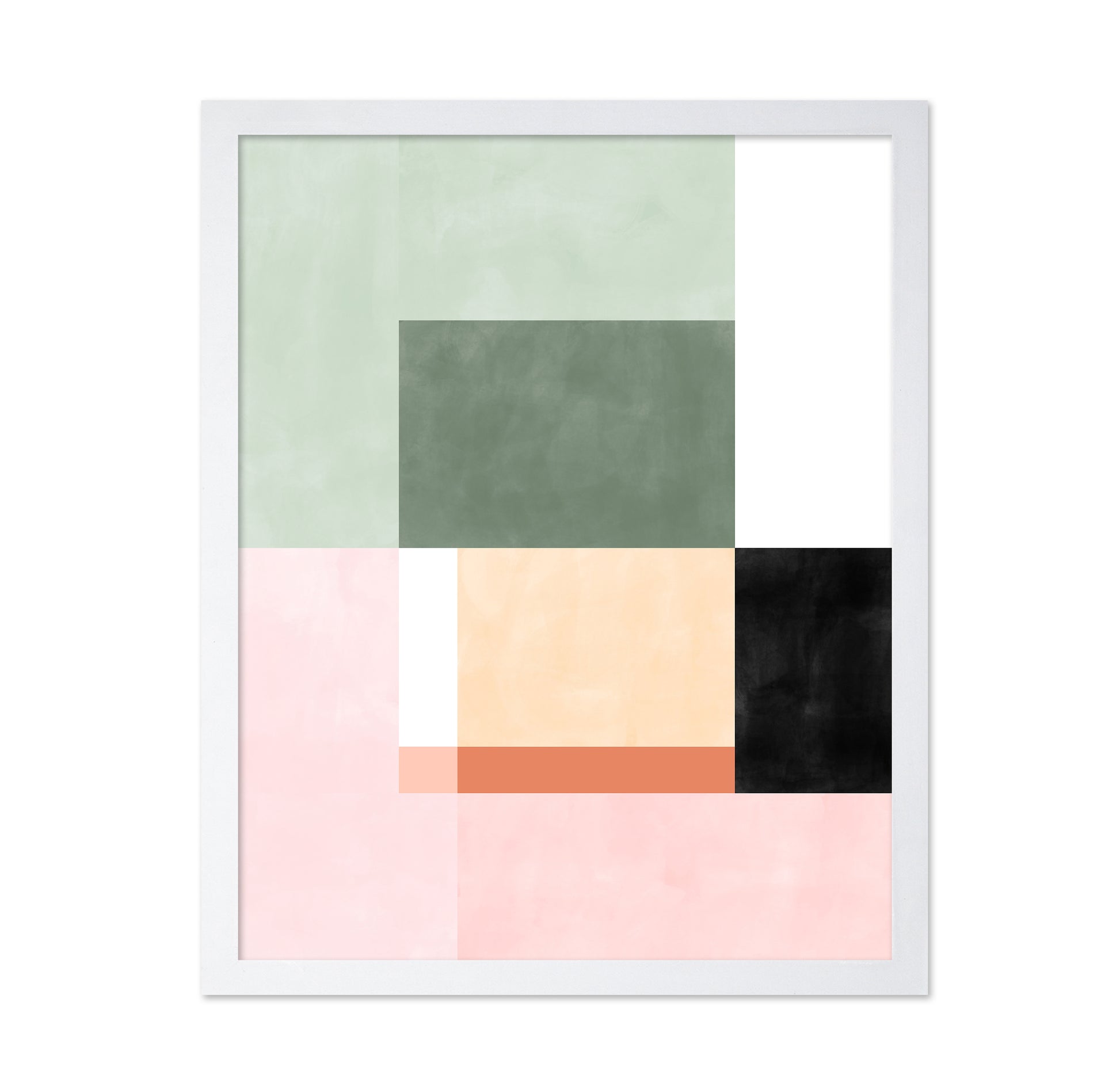 Abstract Composition With Geometric Shapes