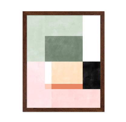 Abstract Composition With Geometric Shapes