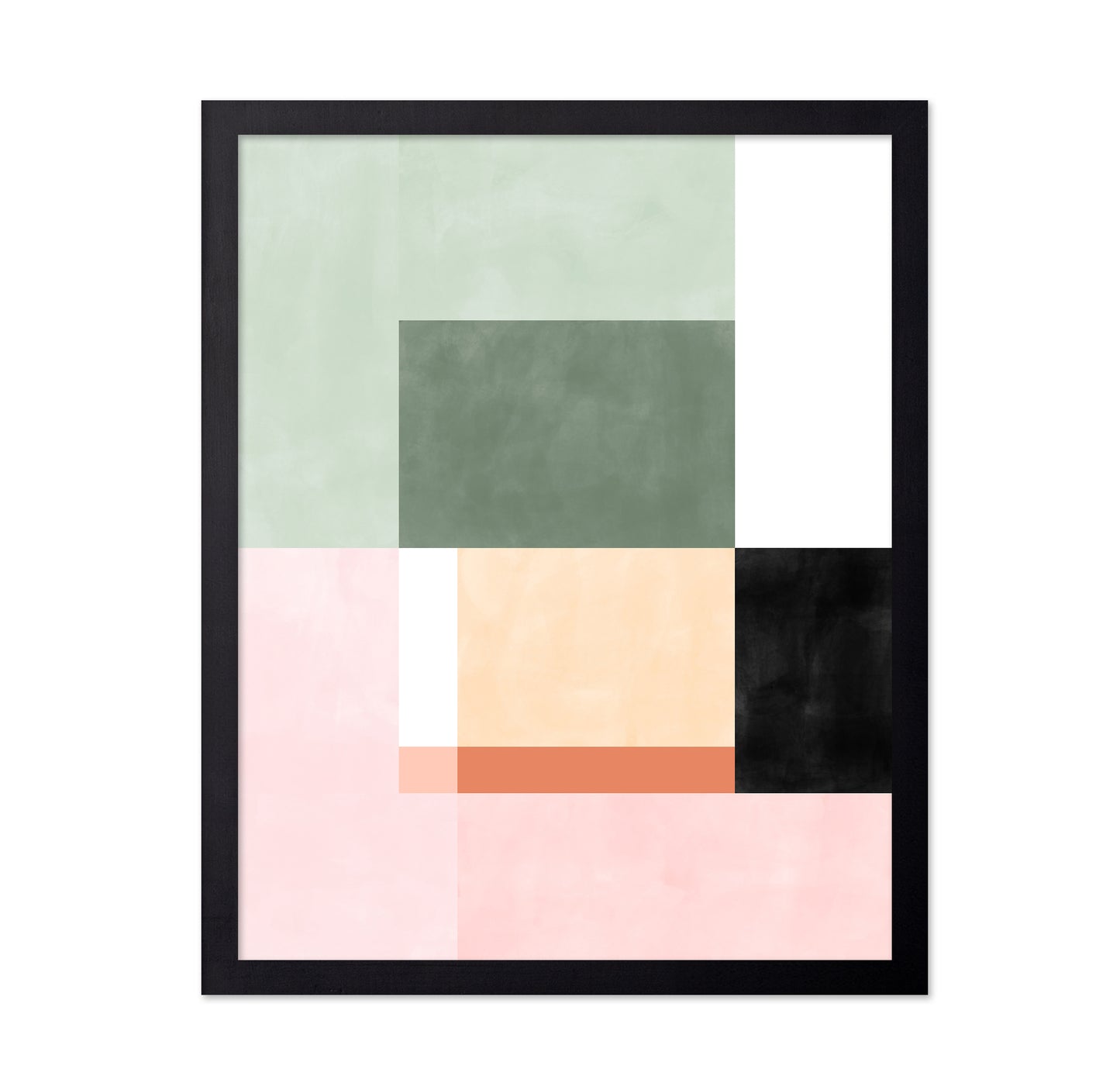 Abstract Composition With Geometric Shapes