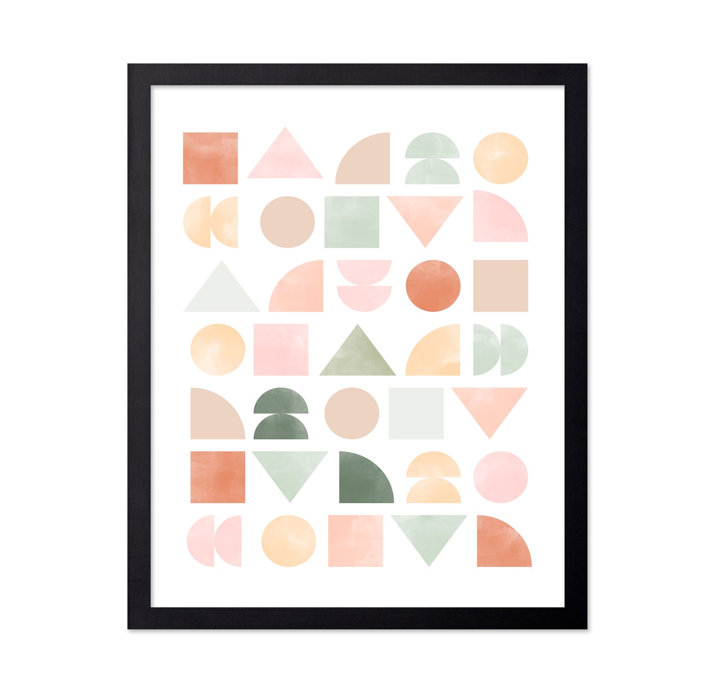 Geometric Pattern With Pastel Shape