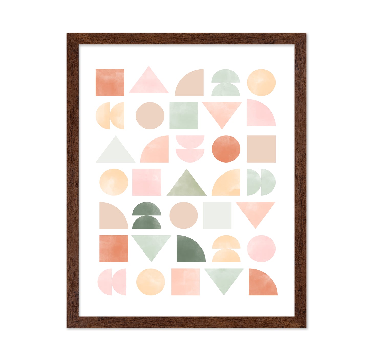 Geometric Pattern With Pastel Shape