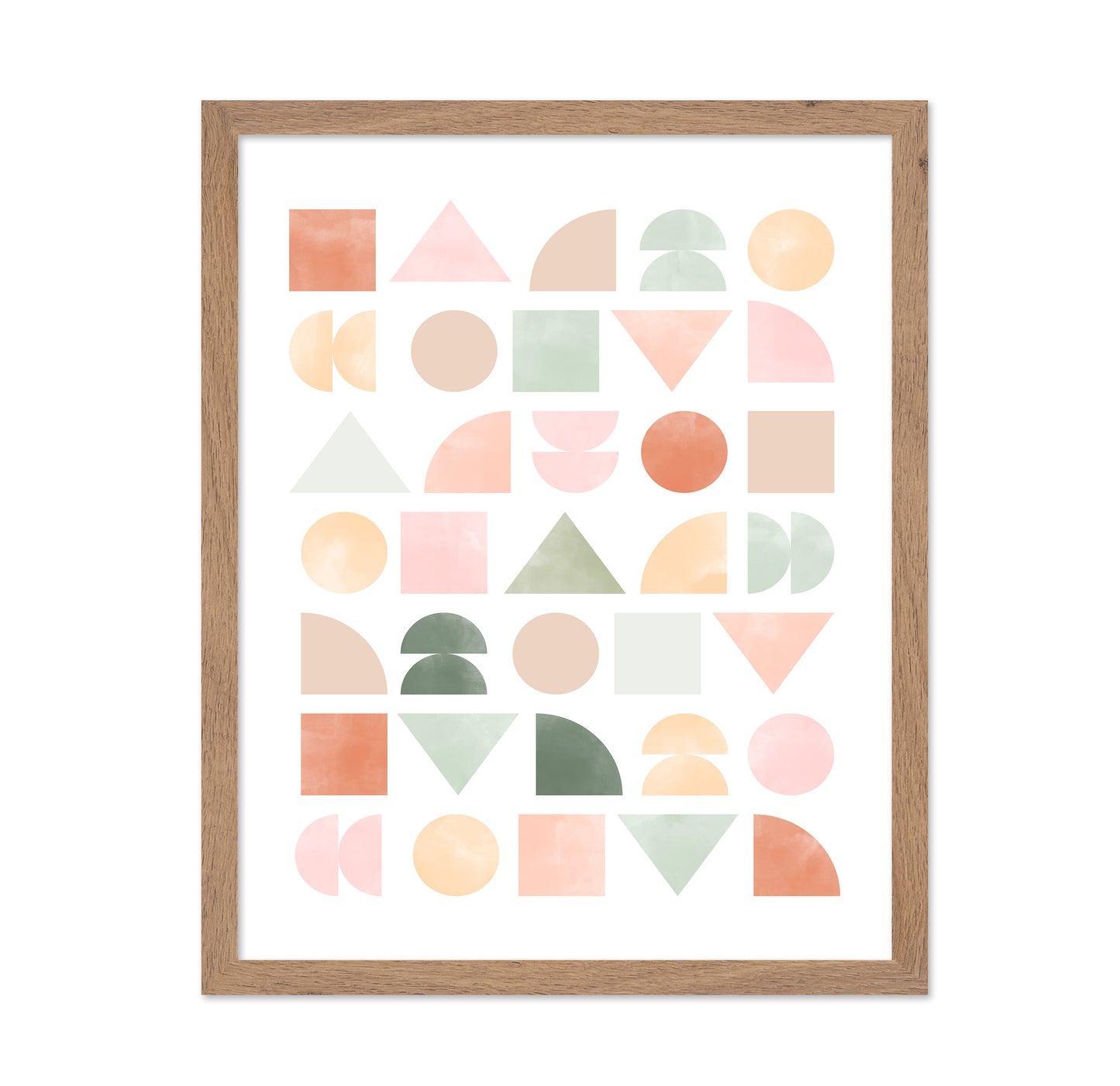 Geometric Pattern With Pastel Shape