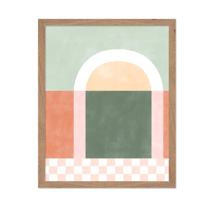 Geometric Composition With Pastel Colors