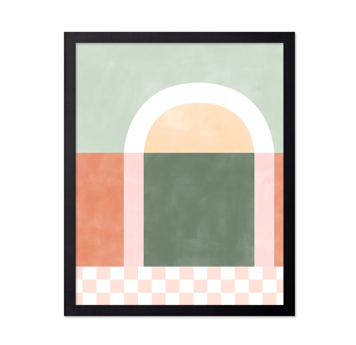 Geometric Composition With Pastel Colors