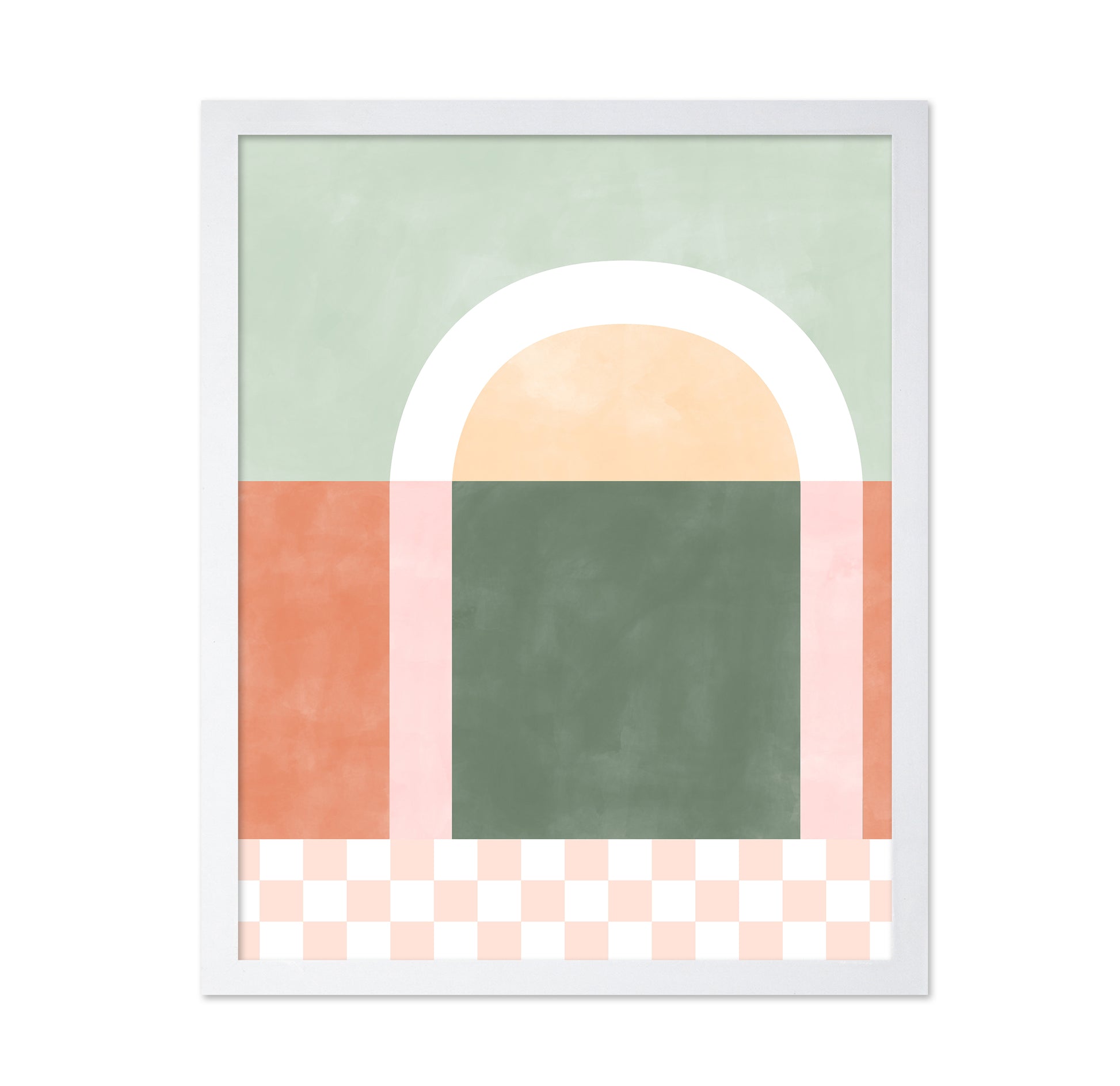 Geometric Composition With Pastel Colors