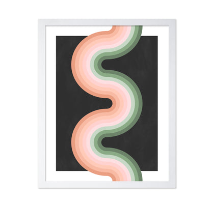 Wavy Pattern With Layered Pastel Tones