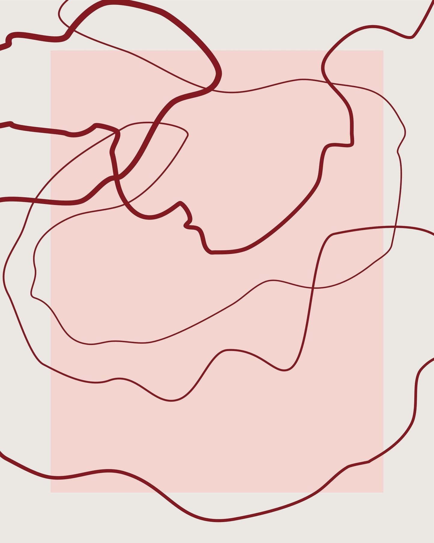 Abstract Red Lines