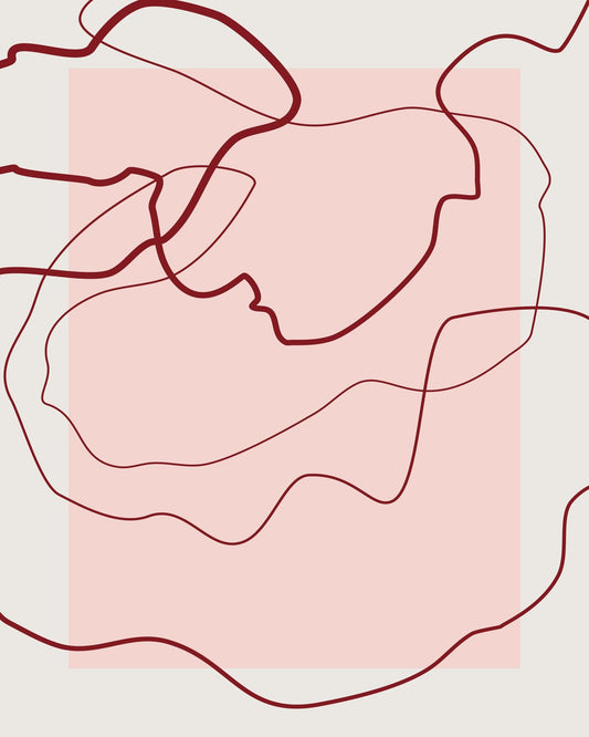 Abstract Red Lines