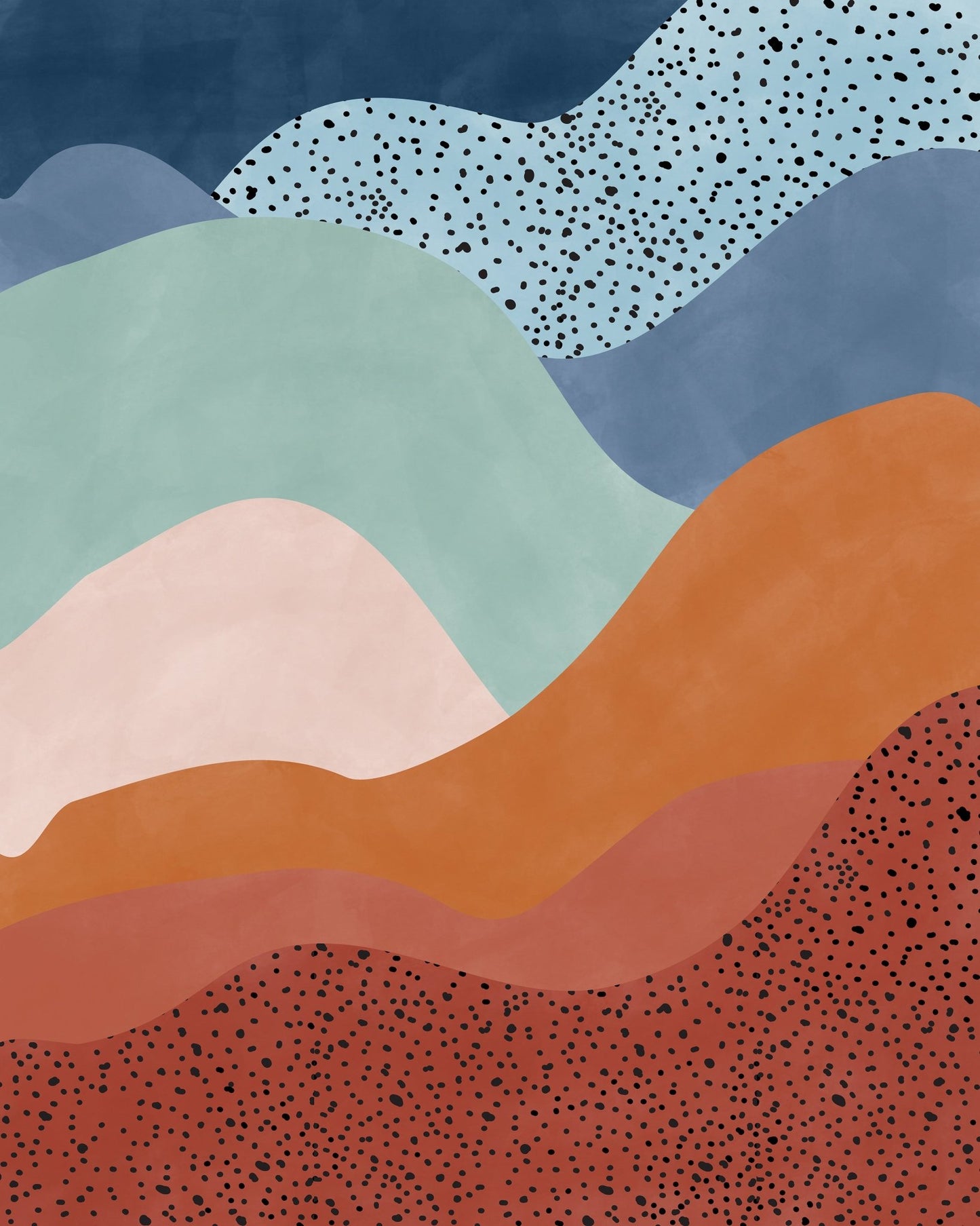 Colorful Wave Scape
