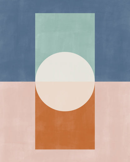 Geometric Shapes And A Muted Color Palette