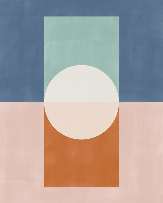 Geometric Shapes And A Muted Color Palette
