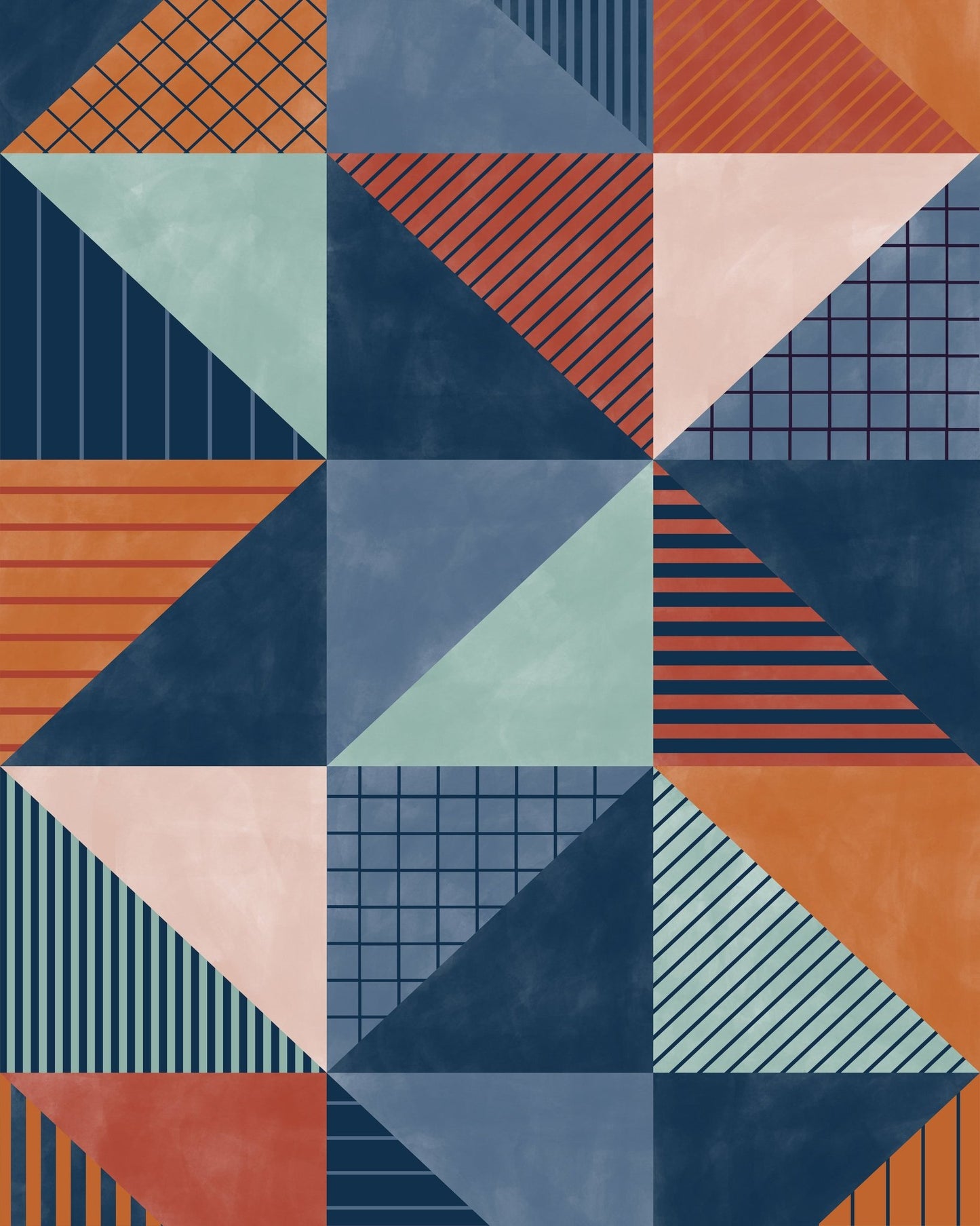 Triangles in Warm Colours