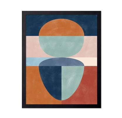 Geometric Shapes In Muted Earth Tones