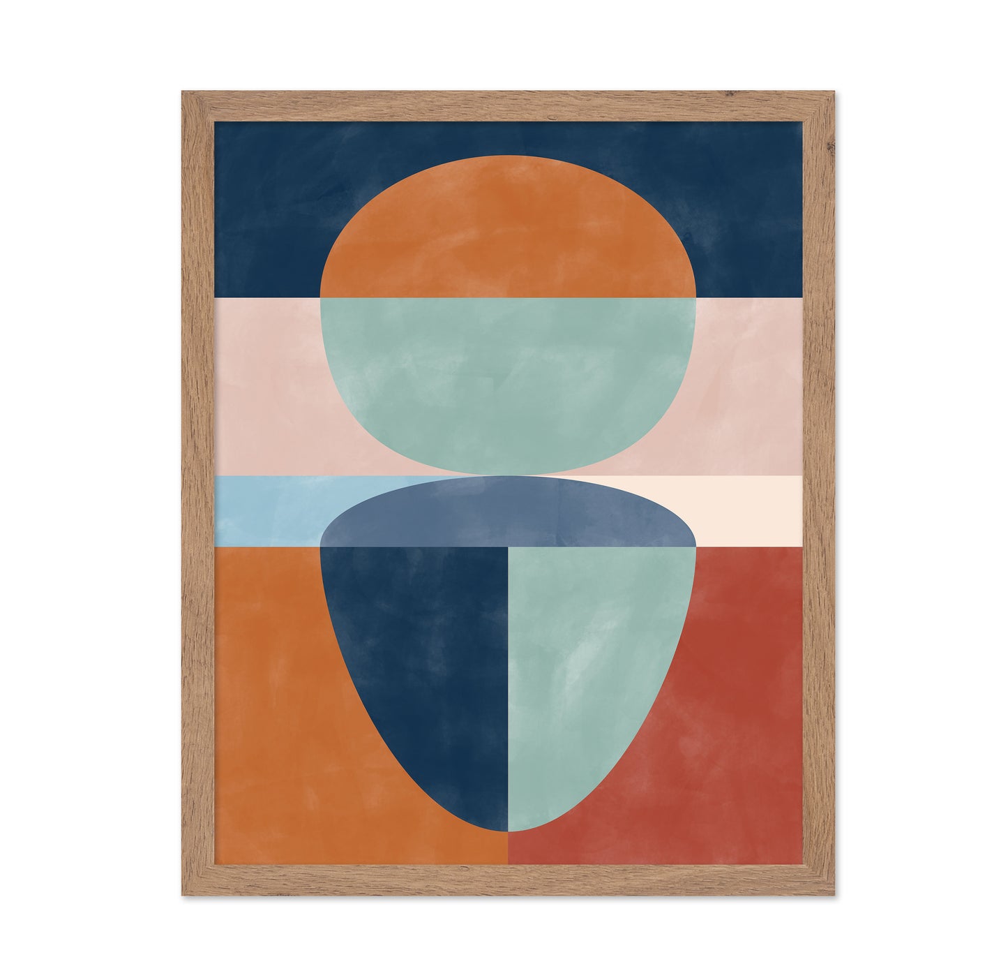 Geometric Shapes In Muted Earth Tones