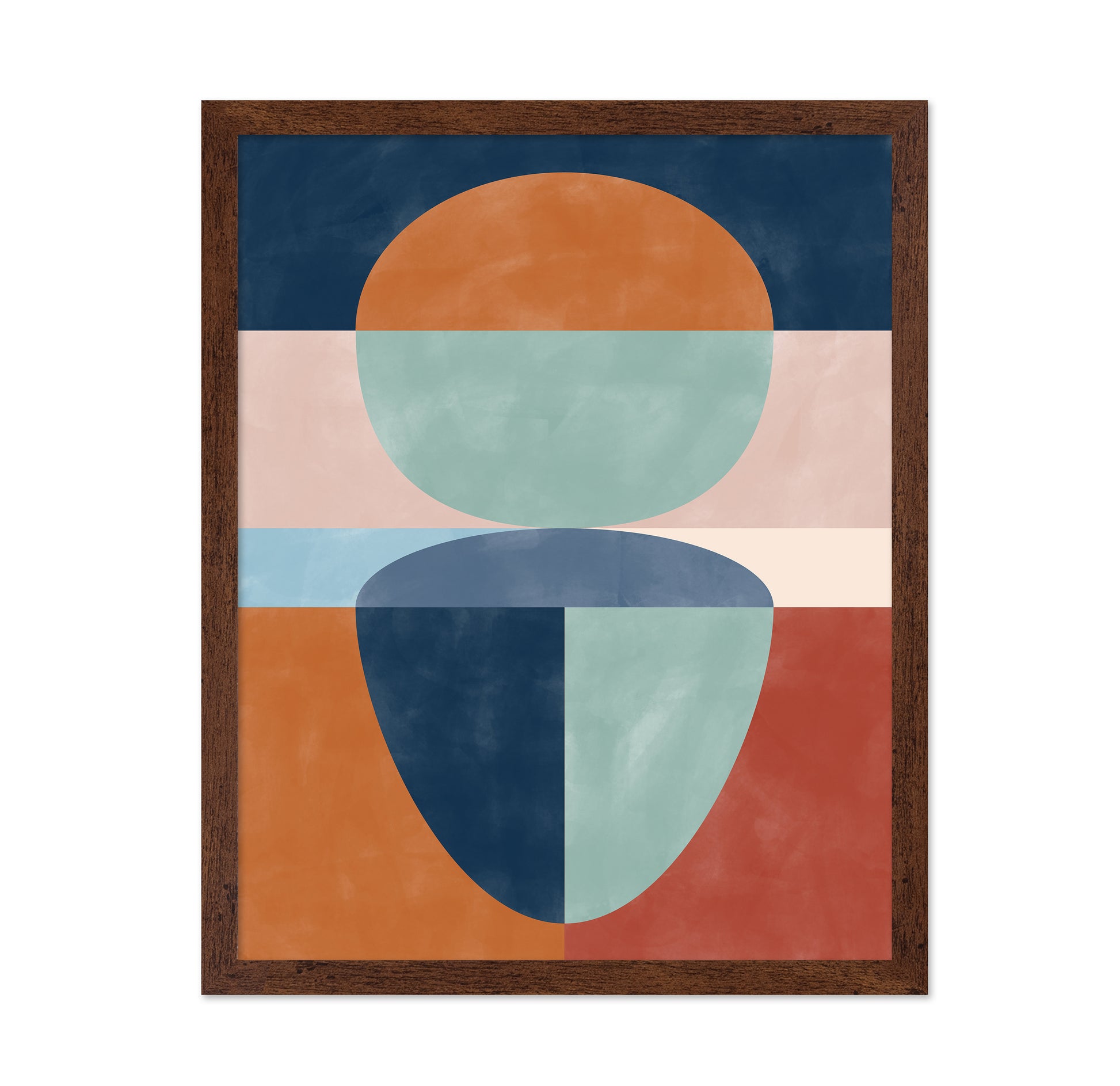 Geometric Shapes In Muted Earth Tones