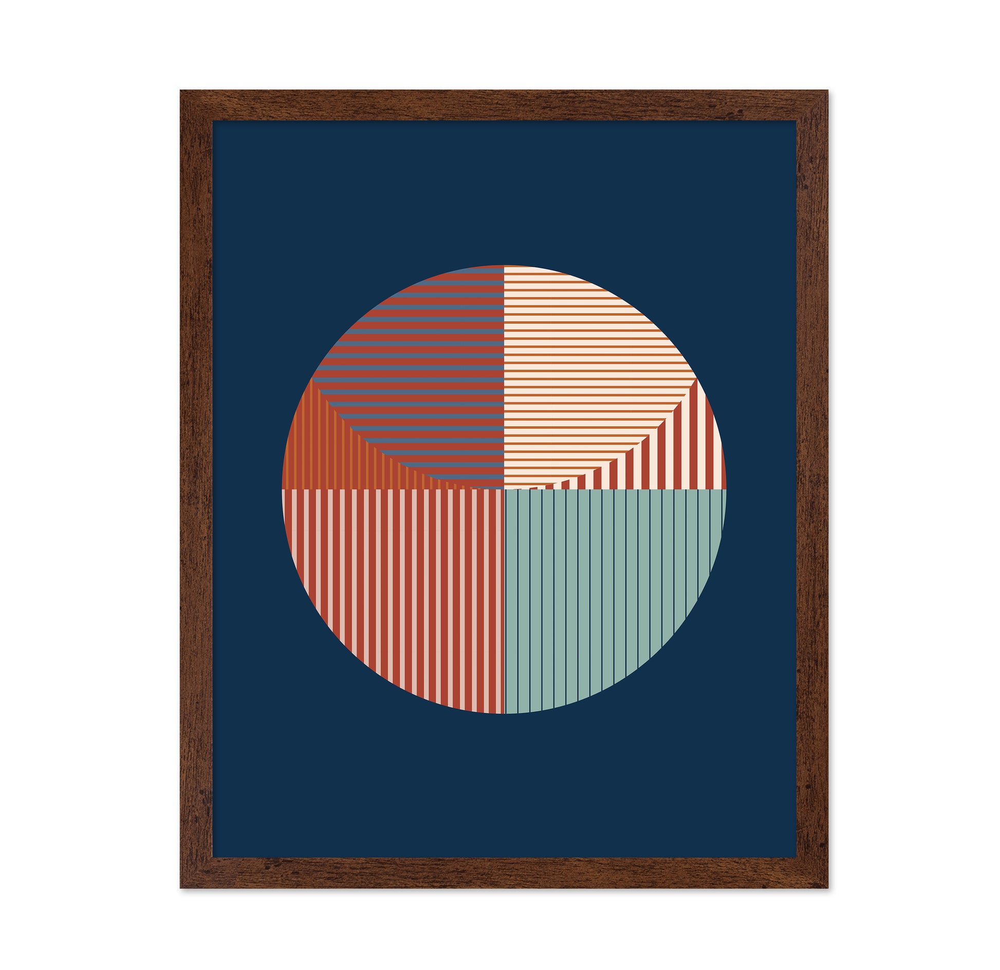 Abstract Geometric Art With A Circular