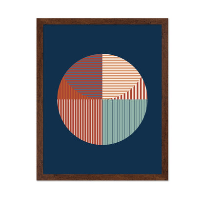 Abstract Geometric Art With A Circular